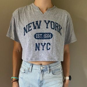 Cropped NYC t shirt